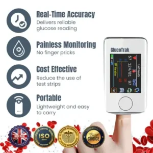 Ceoerty™ GlucoTrak Glucose Monitoring Device – 👨‍⚕️British Diabetic Association (BDA)