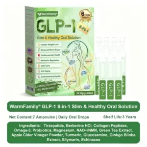 𝙒𝙖𝙧𝙢𝙁𝙖𝙢𝙞𝙡𝙮® 𝗚𝗟𝗣-𝟭 𝟖-𝗶𝗻-𝟭 𝗦𝗹𝗶𝗺 & 𝑯𝒆𝒂𝒍𝒕𝒉𝐲 𝑶𝒓𝒂𝒍 𝑺𝒐𝒍𝒖𝒕𝒊𝒐𝒏