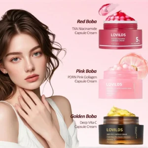 🔥🔥Final 6 hours 60% OFF:🌸LOVILDS™Mix & Match Boba Cream Set| Tiktok Viral Capsule Creams for Uneven Skin Tone, Glow Hydration, Korean Skincare, K-beauty