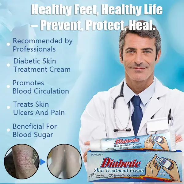LOVILDS™ Diabetic Skin Treatment Cream,Diabetics, This Cream Could Save Your Feet