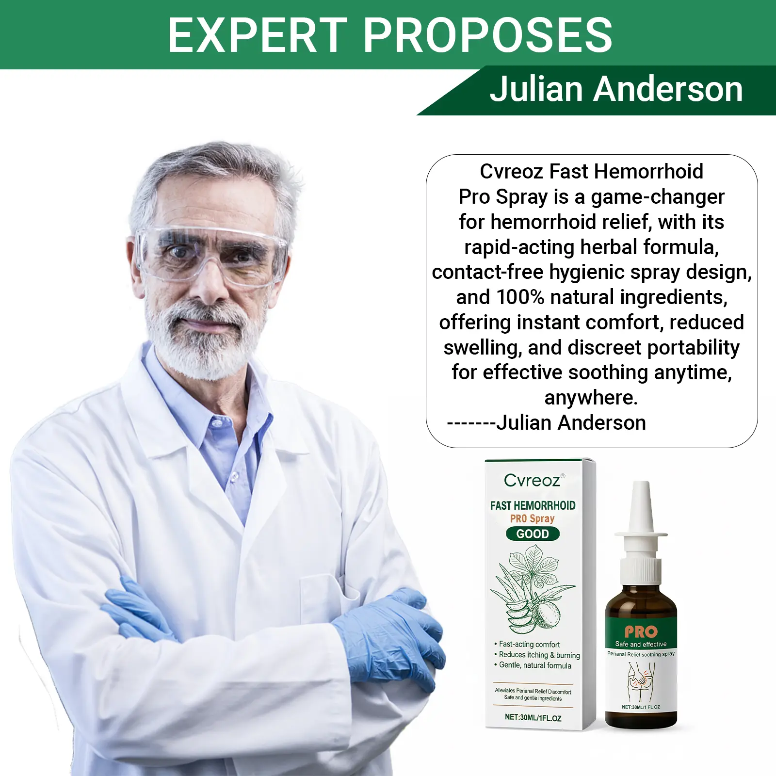 🎅 𝘾𝙝𝙧𝙞𝙨𝙩𝙢𝙖𝙨 𝙎𝙖𝙡𝙚 | Cvreoz® Fast Hemorrhoid PRO Spray