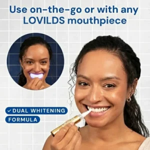 LOVILDS™Extra-Strength Teeth Whitening Serum Pen + Dual-Peroxide Formula & Xylitol