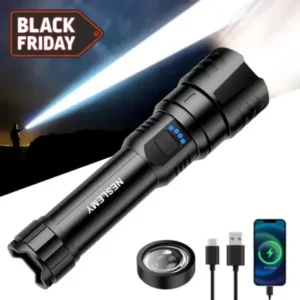NESLEMY™LED Flashlight – High Lumen Rechargeable Torch