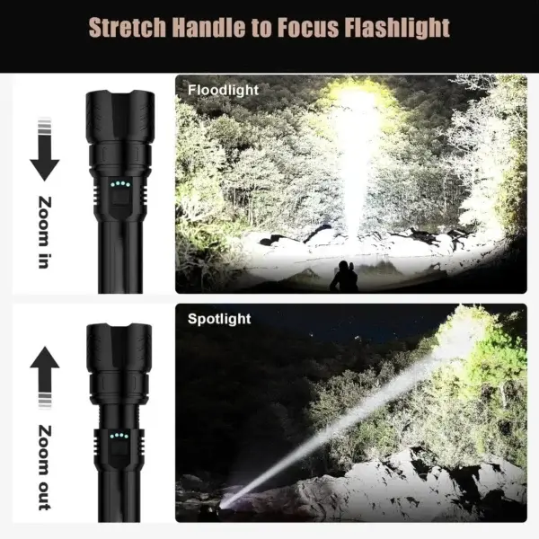 NESLEMY™LED Flashlight – High Lumen Rechargeable Torch