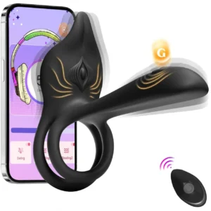 🎁Skavix™ Enchanted Girl Luxe Smart Vibrating Ring – App-Controlled Pleasure for Couples 💫