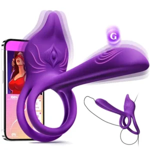 🎁Skavix™ Enchanted Girl Luxe Smart Vibrating Ring – App-Controlled Pleasure for Couples 💫