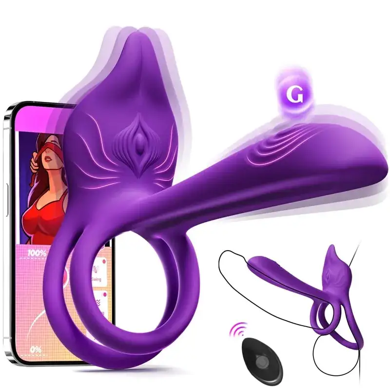 🎁Skavix™ Enchanted Girl Luxe Smart Vibrating Ring – App-Controlled Pleasure for Couples 💫