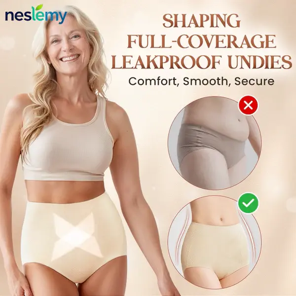 ✨ 2026 New Arrival | NESLEMY™ 100% Leak-Proof Shaping Underwear Slimming Support • Tummy Control • Full Bladder Protection
