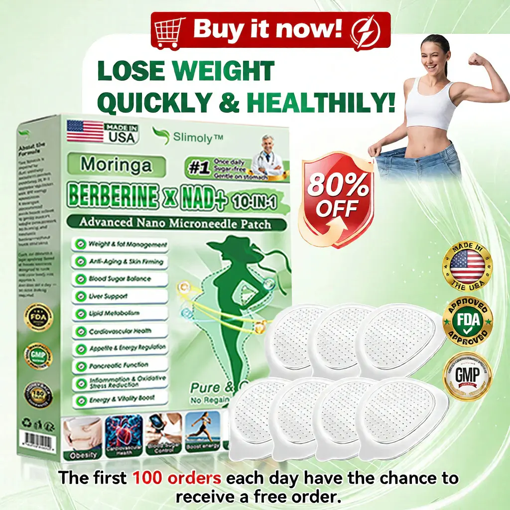 ๐บ๐ธ Official U.S. Store | ๐งโโ๏ธ๐ฉบ Slimolyโข Moringa & Berberine 10-in-1 Advanced Nano Microneedle Patch
