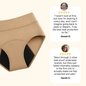 70% OFF | NESLEMY™ 100% Leak-Proof Underwear 4-Pack 🎁