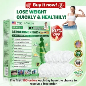 LOVILDS® 💎 10-in-1 Nano Microneedle Patch | Once Daily, Visible Changes in 7 Days | For Obesity, Loose Skin, Diabetes, Sleep Apnea, Joint Issues & More⚡