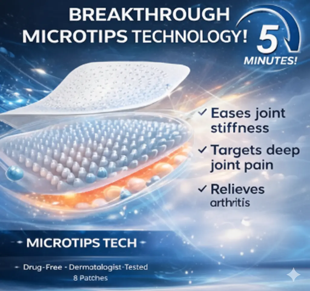 Medazy® Joint Relief Microneedle Patch – Fast, Pain relief without medication Relief in 5 Minutes