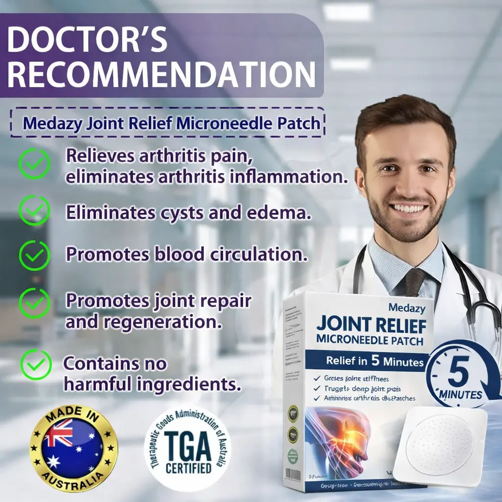 Medazy® Joint Relief Microneedle Patch – Fast, Pain relief without medication Relief in 5 Minutes