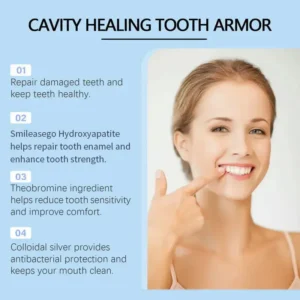 Smileasego Fluoride-Free Hydroxyapatite Tooth Armor Drops & Enamel Repair, Whitening