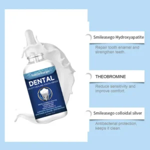 Smileasego Fluoride-Free Hydroxyapatite Tooth Armor Drops & Enamel Repair, Whitening