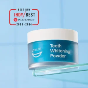 “This LOVILDS™ Teeth Whitening Powder keeps your smile bright for 6 MONTHS straight!！