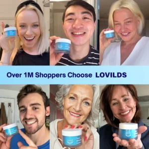 “This LOVILDS™ Teeth Whitening Powder keeps your smile bright for 6 MONTHS straight!！