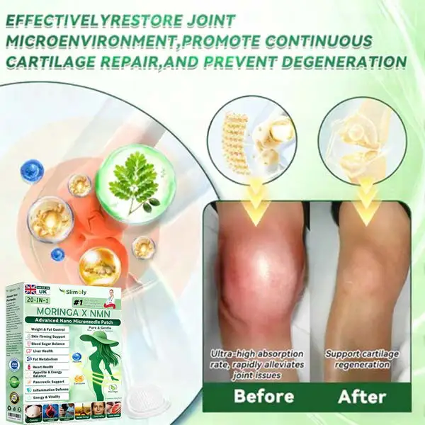 🔥 New Release | Slimoly® 20-IN-1 Advanced Nano Microneedle Patch Moringa × Berberine × NMN/NAD+ Multi-Action Formula